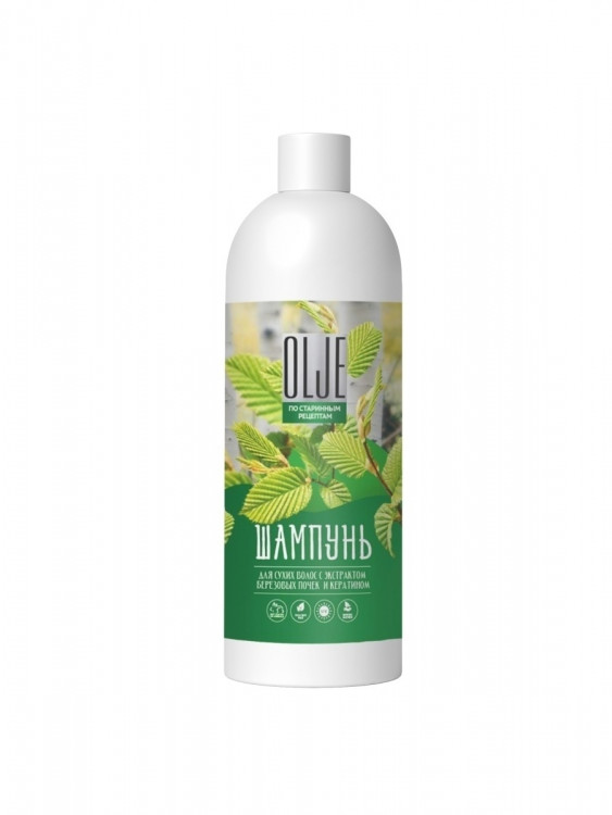 OLJE Натуральный шампунь для сухих волос с экстрактом березовых почек и кератином 1000 мл в Казани