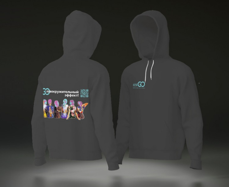 Худи с логотипом Dctr.Go в Казани